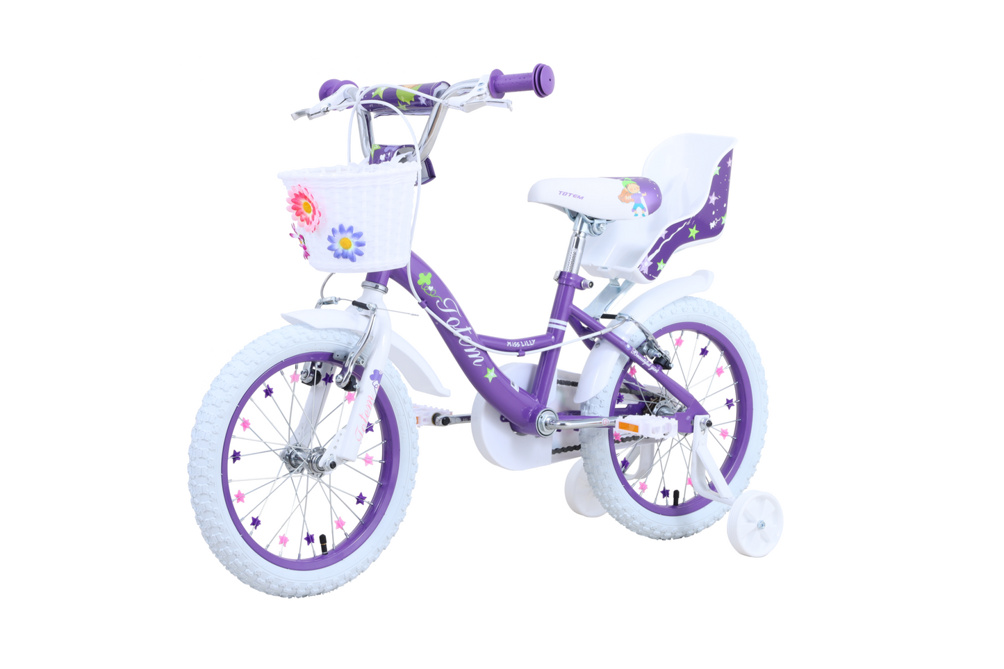 BICICLETA TOTEM INFANTIL ARO 16 MISS LILLY VIOLETA