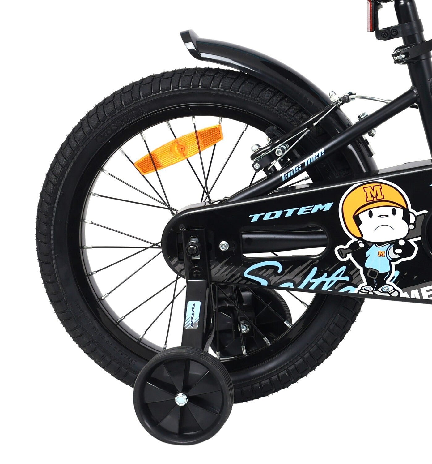 BICICLETA TOTEM INFANTIL ARO 16 MODELO STREET MACHINE NEGRO