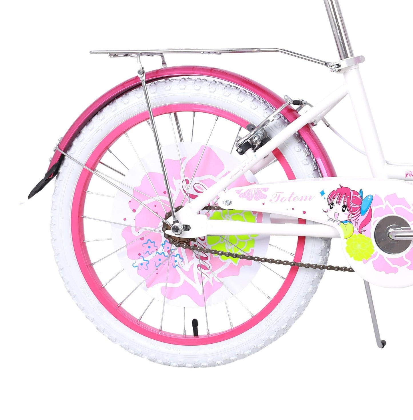 BICICLETA TOTEM INFANTIL ARO 20 PRETTY GIRL COLOR BLANCO