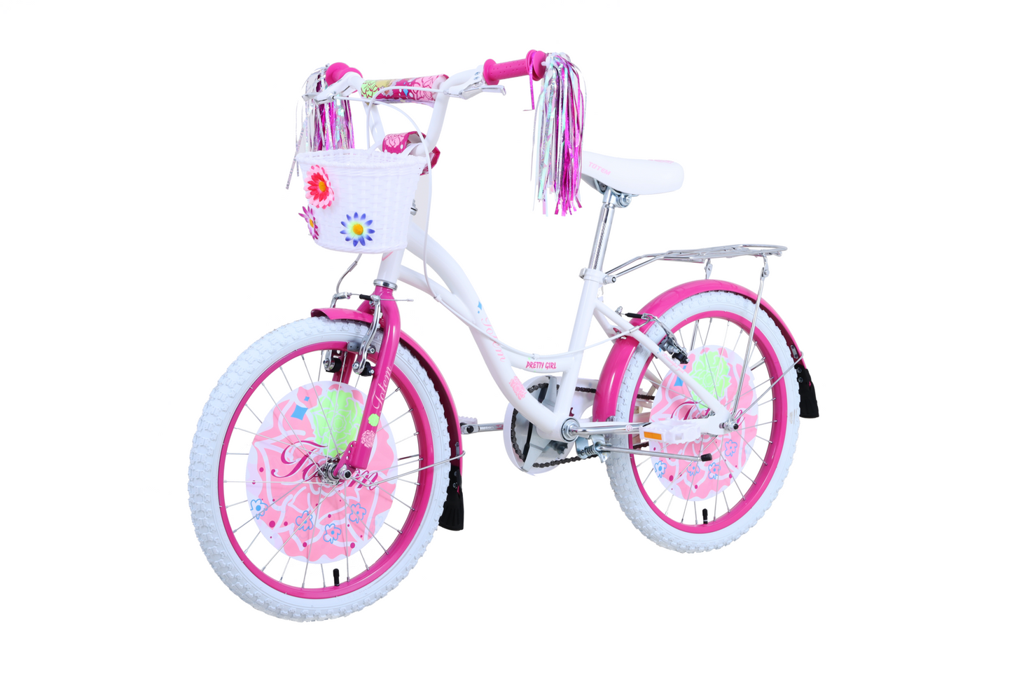BICICLETA TOTEM INFANTIL ARO 20 PRETTY GIRL BLANCO
