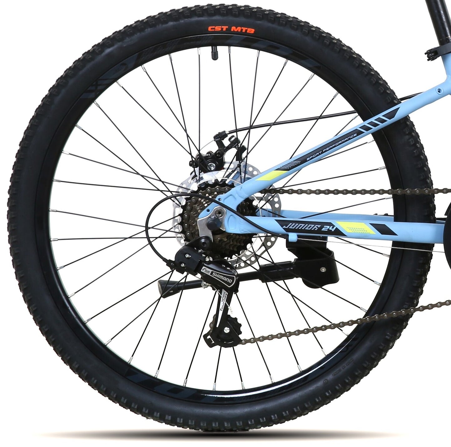 BICICLETA TOTEM MTB ARO 24 MODELO 1100 CELESTE