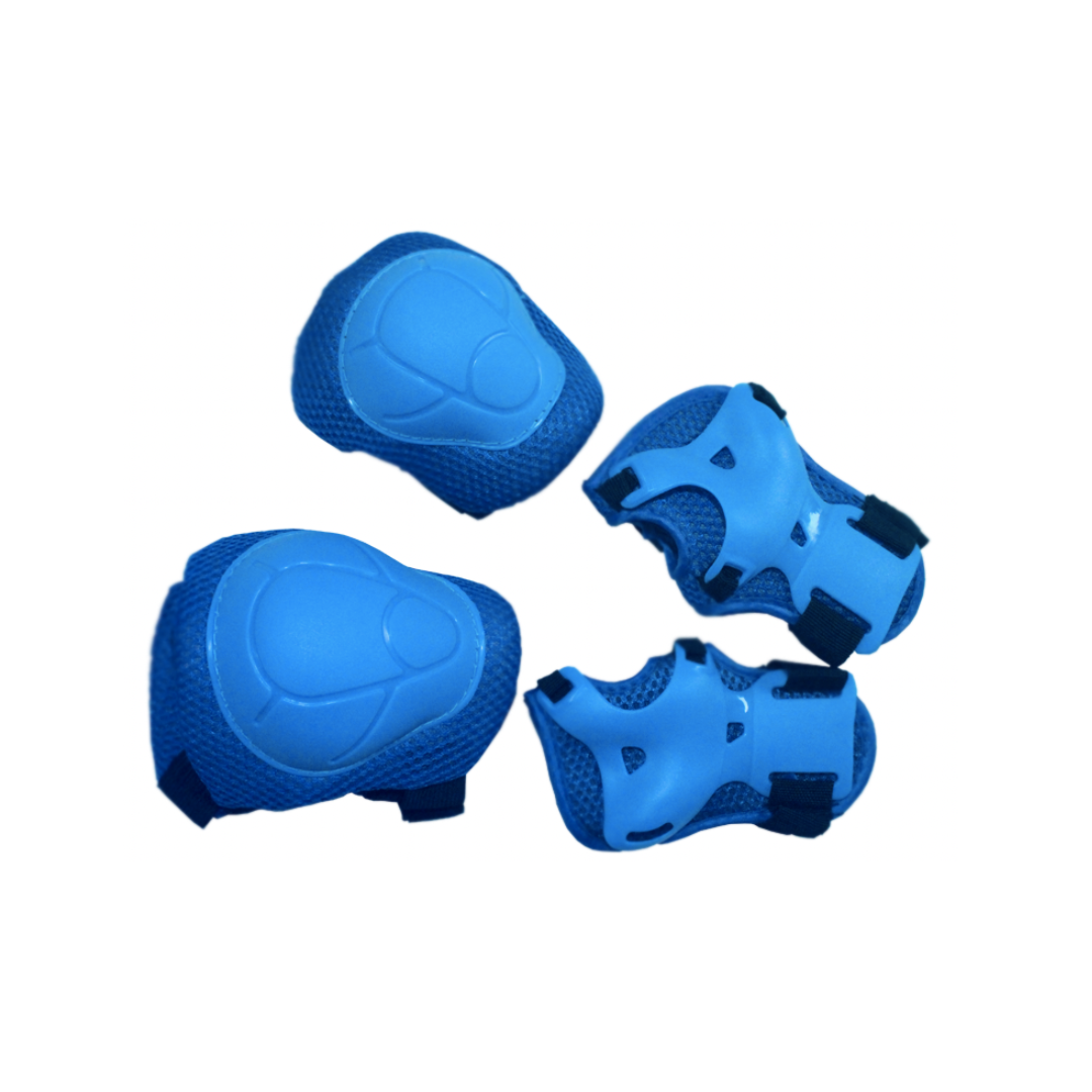 SET DE PROTECCION INFANTIL RODILLERAS Y CODERAS AZUL