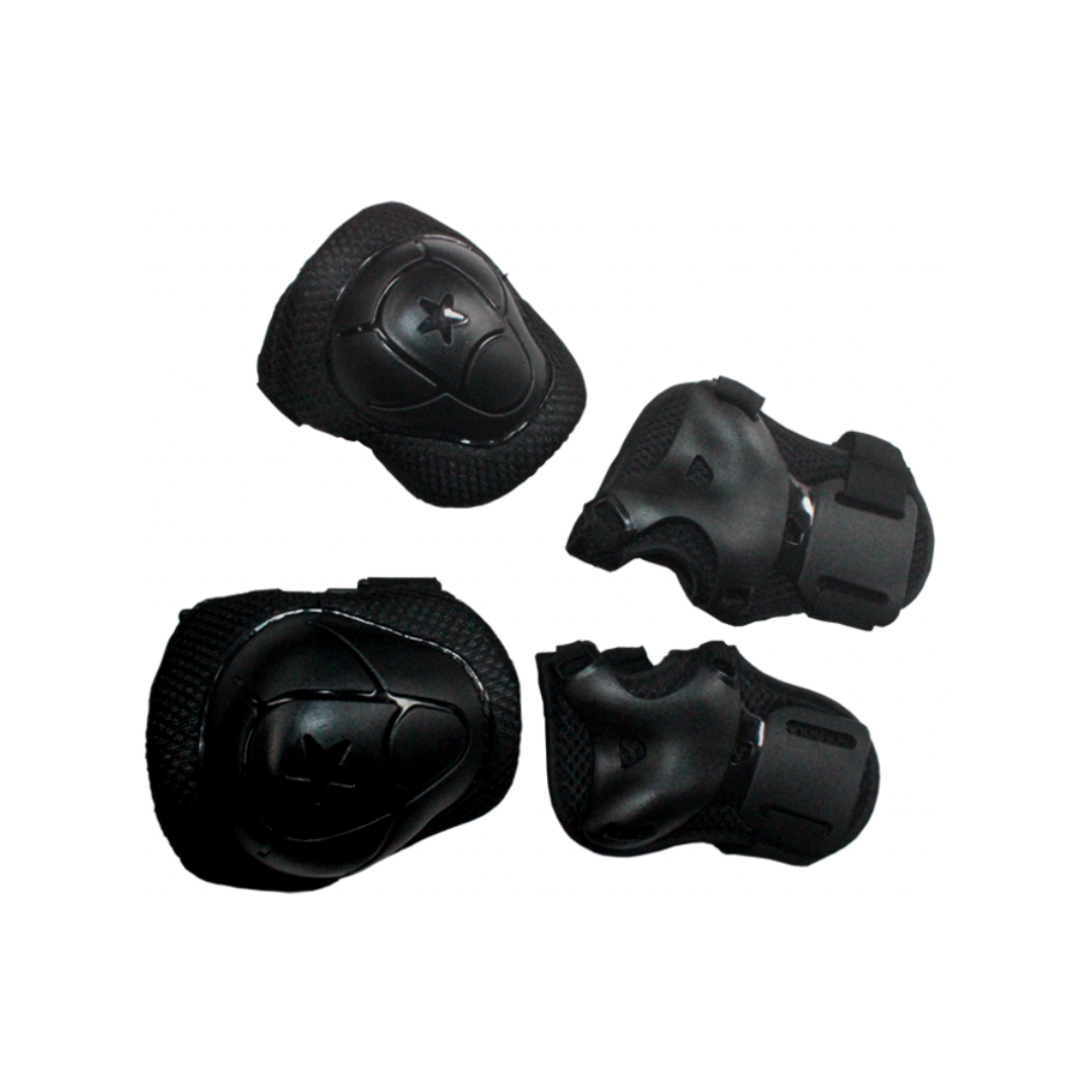 SET DE PROTECCION INFANTIL RODILLERAS Y CODERAS NEGRO