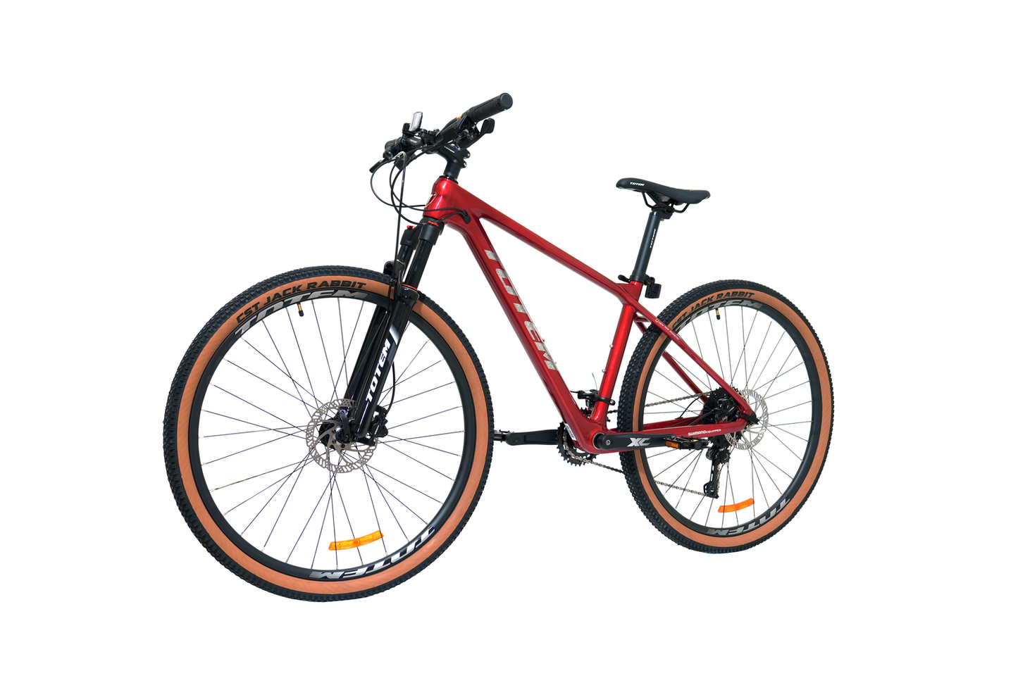 BICICLETA TOTEM MTB CARBONO PEGASUS ARO 29X16 ROJO