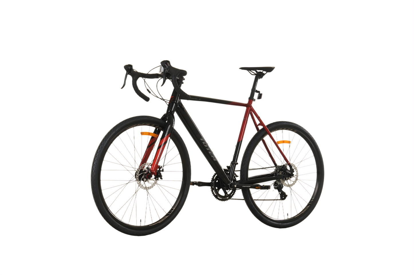 BICICLETA GRAVEL TOTEM 700*58 GRAVEL-X NEGRO ROJO