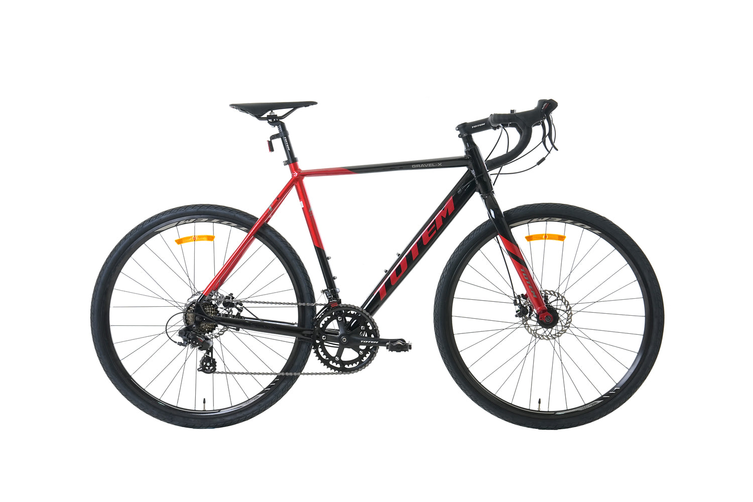 BICICLETA GRAVEL TOTEM 700*58 GRAVEL-X NEGRO ROJO – Totem cl