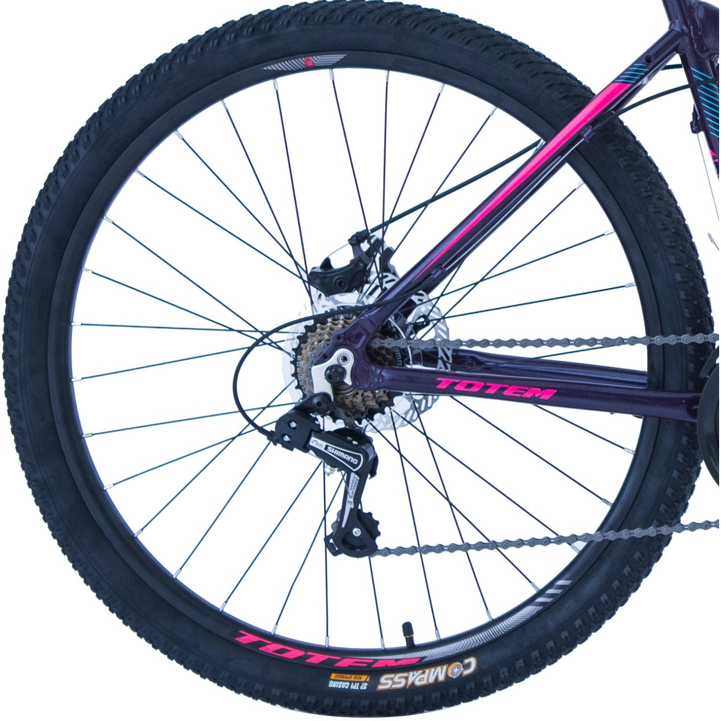 BICICLETA TOTEM MTB ARO 27.5*17.5 MOD SKYBLUE COLOR MORADO