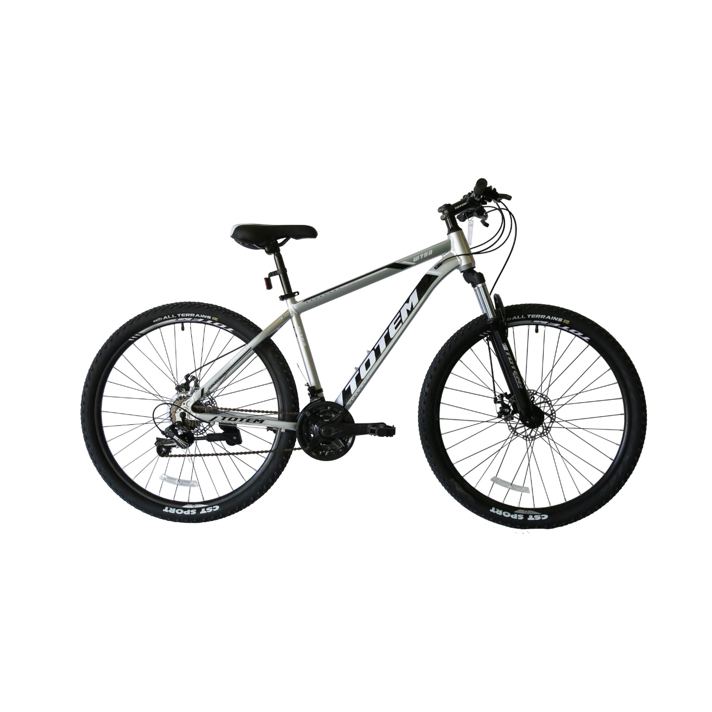BICICLETA TOTEM MTB ARO 29*17 MOD W760 COLOR PLATEADO
