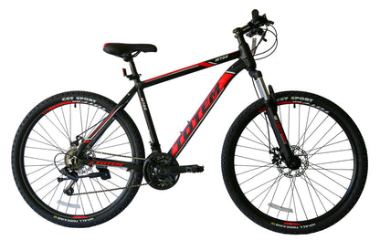 BICICLETA TOTEM MTB ARO 27.5*19 MOD W760 NEGRO CON ROJO