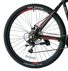 BICICLETA TOTEM MTB ARO 27.5*19 MOD W760 NEGRO CON ROJO