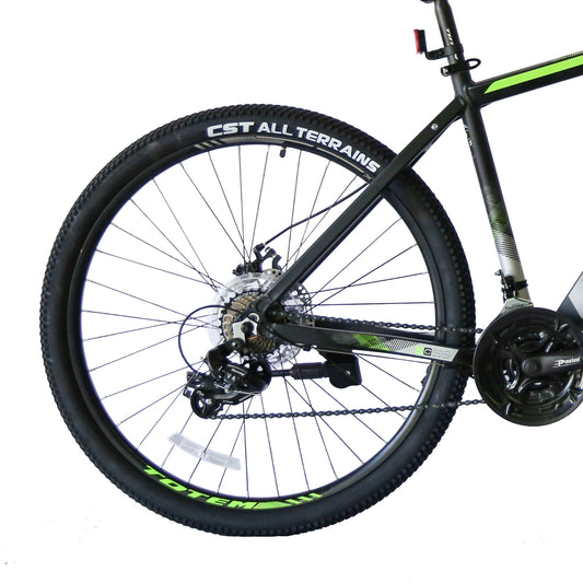 BICICLETA TOTEM MTB ARO 27,5X19 MOD W860 NEGRO CON VERDE