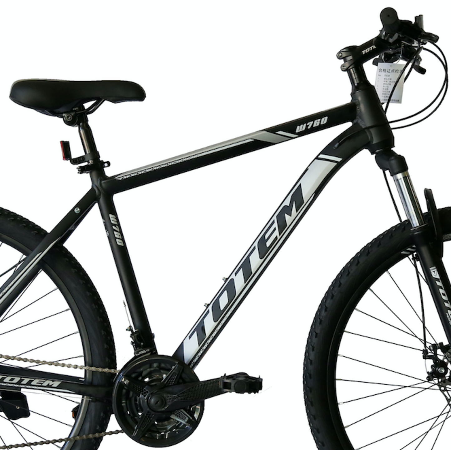 BICICLETA TOTEM MTB ARO 27.5*19 MOD W760 NEGRO CON GRIS