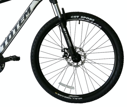 BICICLETA TOTEM MTB ARO 27.5*19 MOD W760 NEGRO CON GRIS