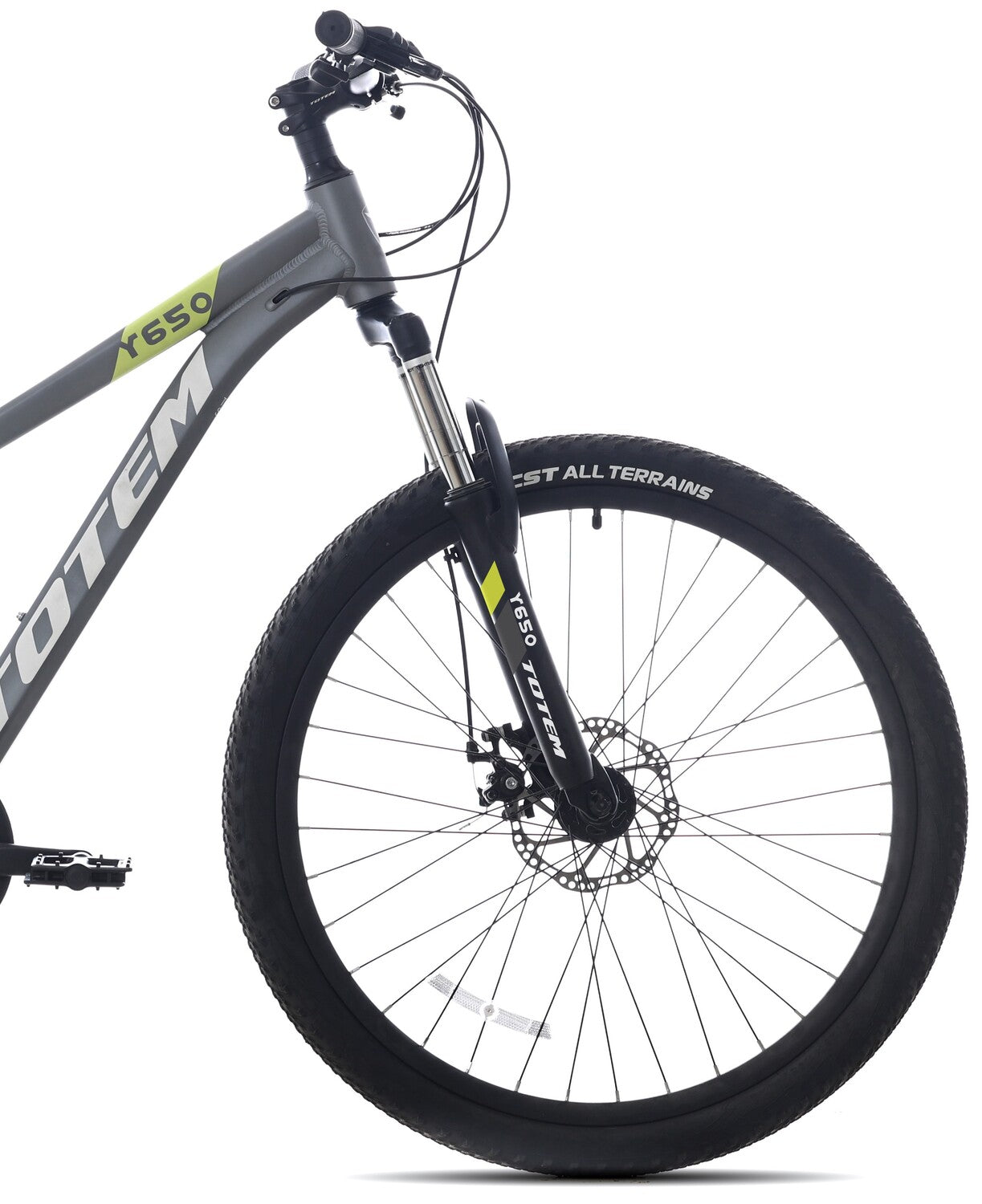 BICICLETA TOTEM MTB ARO 26 MODELO Y650 GRIS VERDE