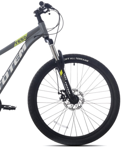 BICICLETA TOTEM MTB ARO 26 MODELO Y650 GRIS VERDE