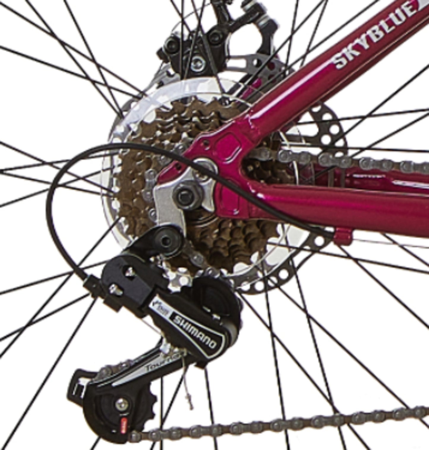 BICICLETA TOTEM MTB ARO 27.5*17 SKYBLUE COLOR FUCSIA