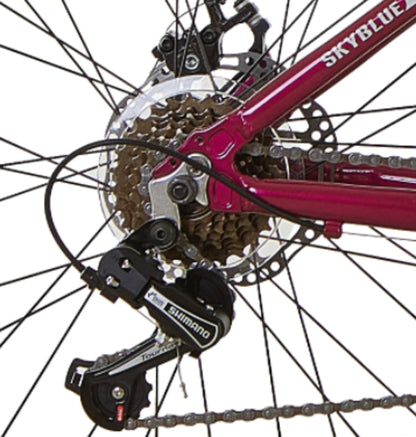 BICICLETA TOTEM MTB ARO 27.5*17 SKYBLUE COLOR FUCSIA