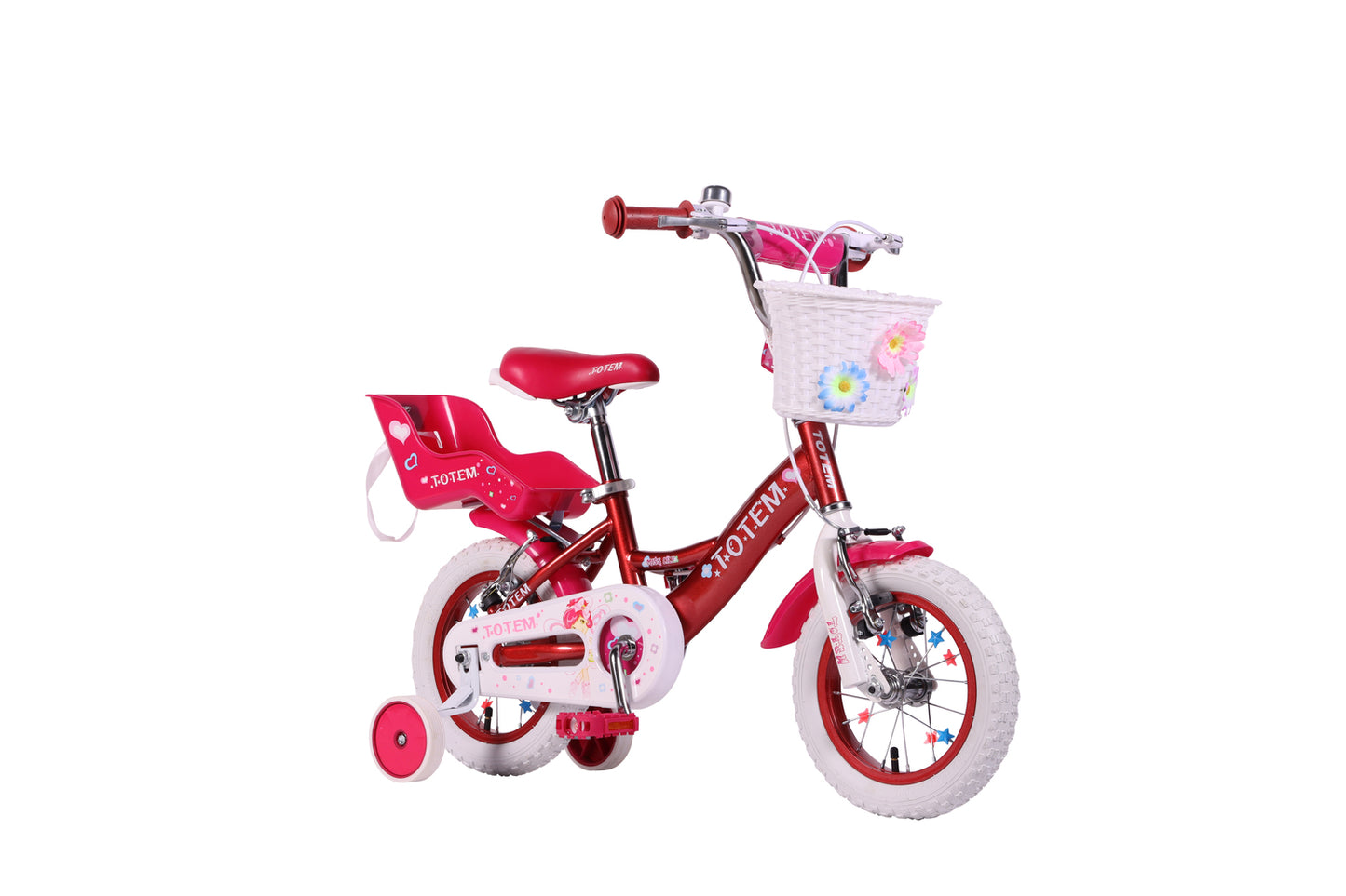 BICICLETA TOTEM INFANTIL ARO 12 MISS LILLY COLOR FUCSIA