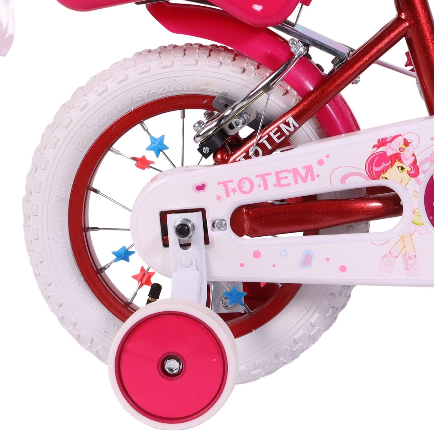 BICICLETA TOTEM INFANTIL ARO 12 MISS LILLY COLOR FUCSIA