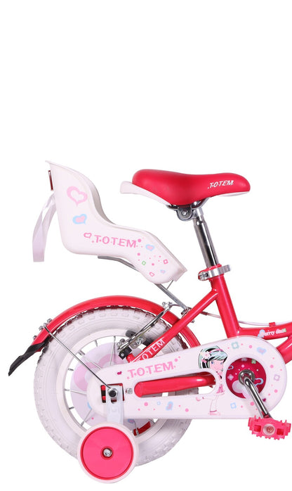 BICICLETA TOTEM INFANTIL ARO 12 PRETTY GIRL COLOR FUCSIA