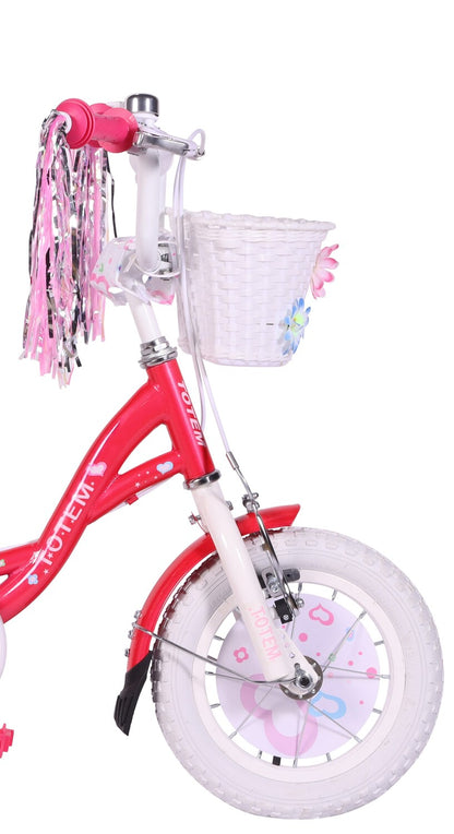 BICICLETA TOTEM INFANTIL ARO 12 PRETTY GIRL COLOR FUCSIA