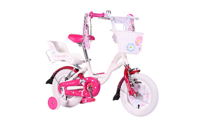 BICICLETA TOTEM INFANTIL ARO 12 PRETTY GIRL COLOR BLANCO