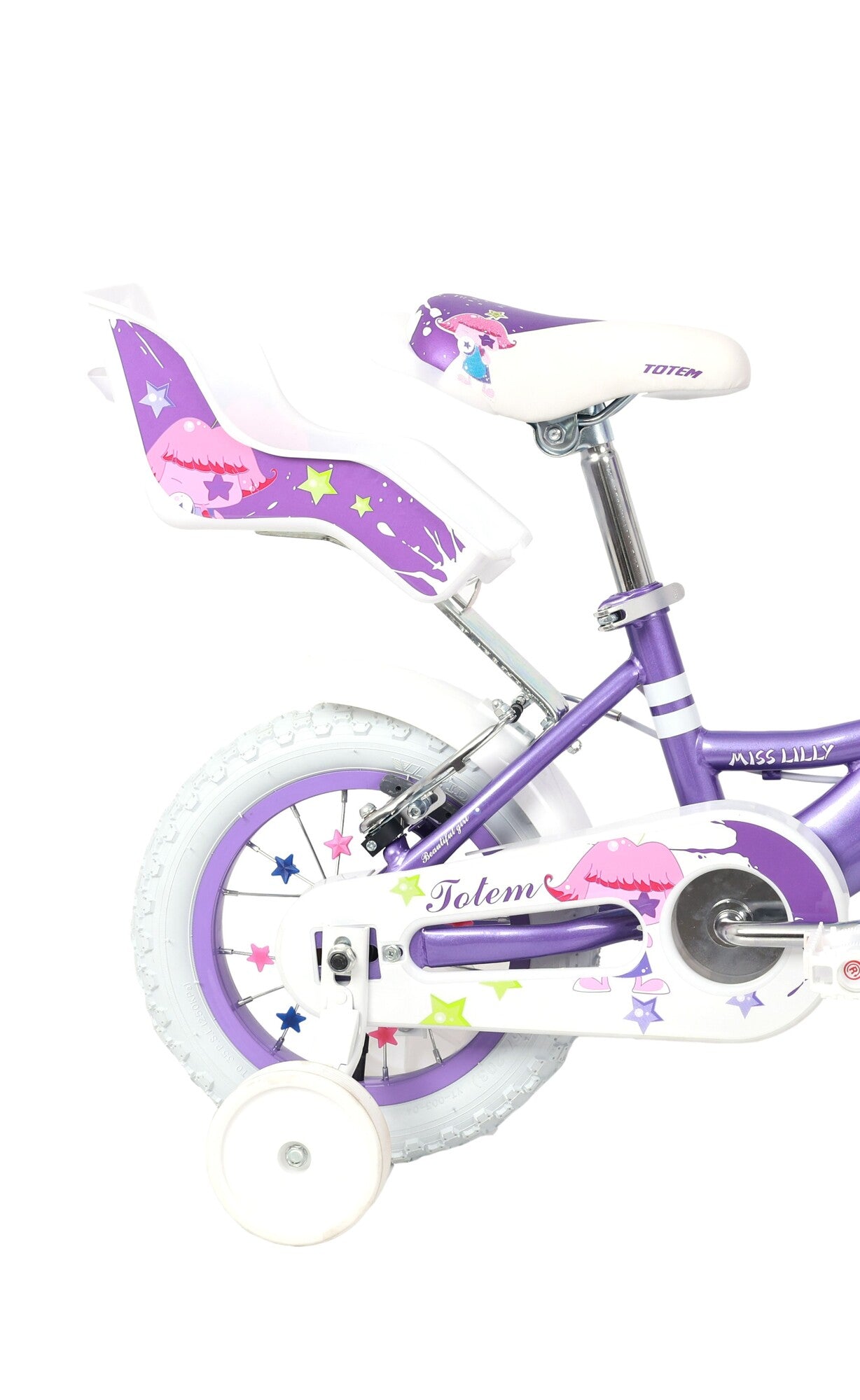 BICICLETA TOTEM INFANTIL ARO 12 MISS LILLY COLOR MORADO