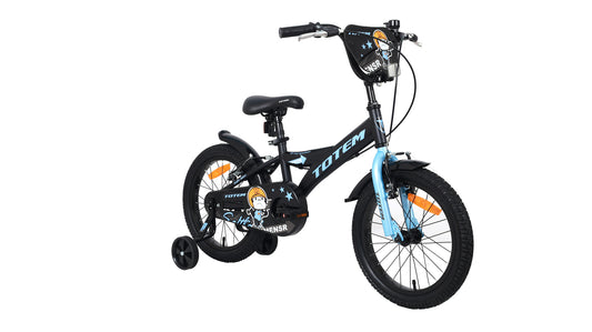 BICICLETA TOTEM INFANTIL ARO 16 MODELO STREET MACHINE NEGRO