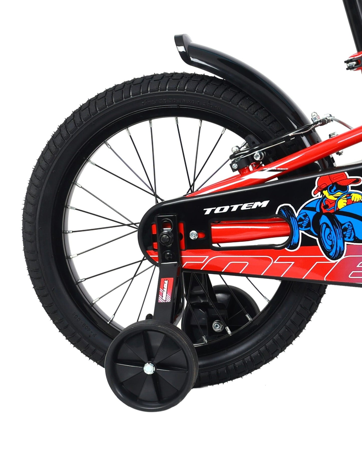 BICICLETA TOTEM INFANTIL ARO 16 ROCK-X  COLOR ROJO