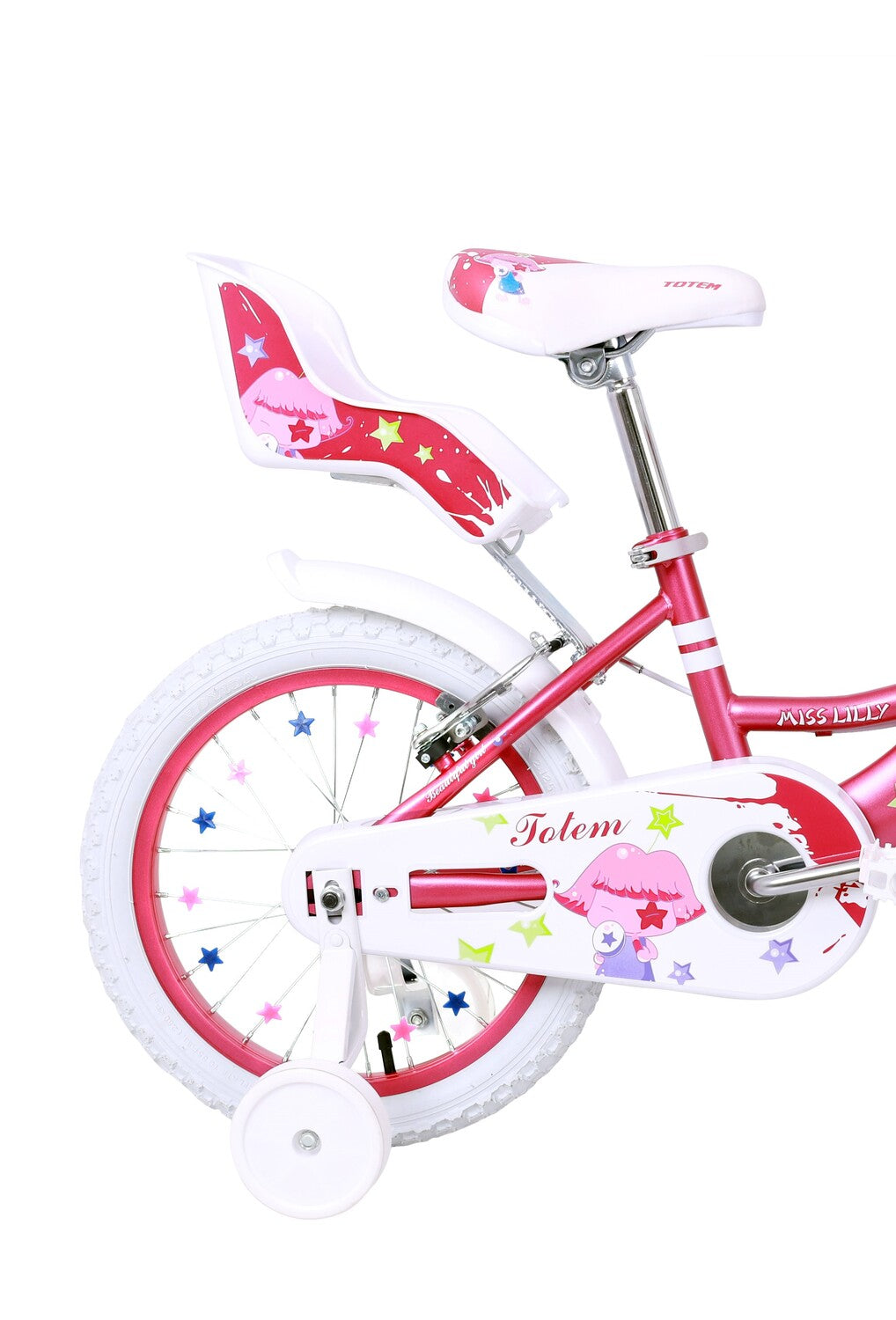 BICICLETA TOTEM INFANTIL  ARO 16 MISS LILLY COLOR FUCSIA