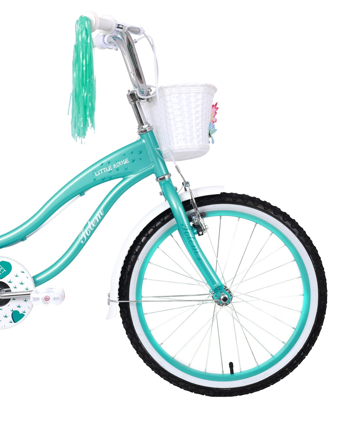 BICICLETA TOTEM INFANTIL ARO 20 LITTLE ROUSE COLOR VERDE CIAN