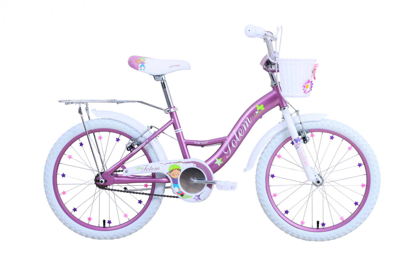 BICICLETA TOTEM INFANTIL ARO 20 MISS LILLY ROSA