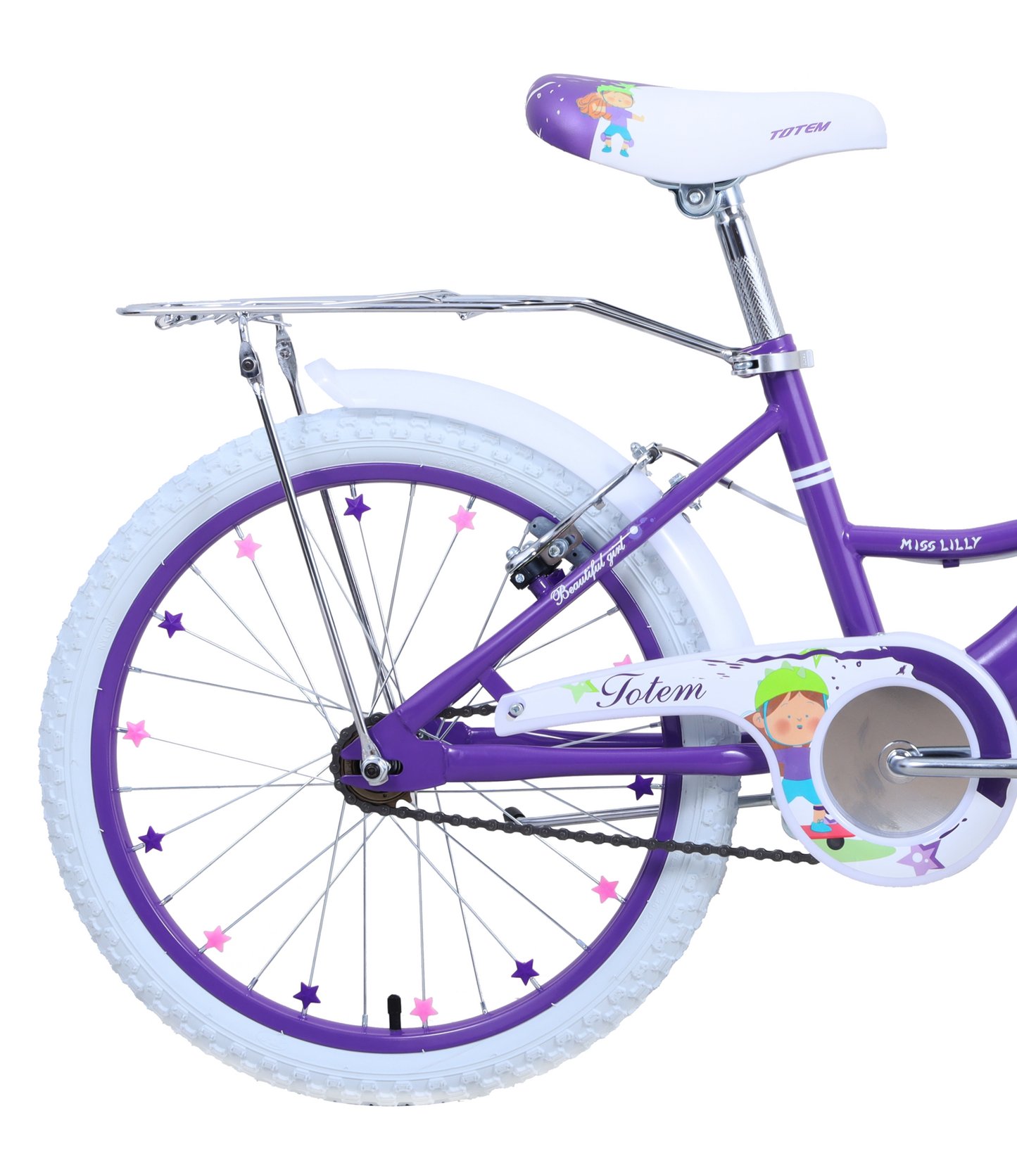 BICICLETA TOTEM INFANTIL ARO 20 MISS LILLY VIOLETA