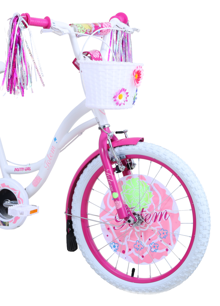 BICICLETA TOTEM INFANTIL ARO 20 PRETTY GIRL BLANCO