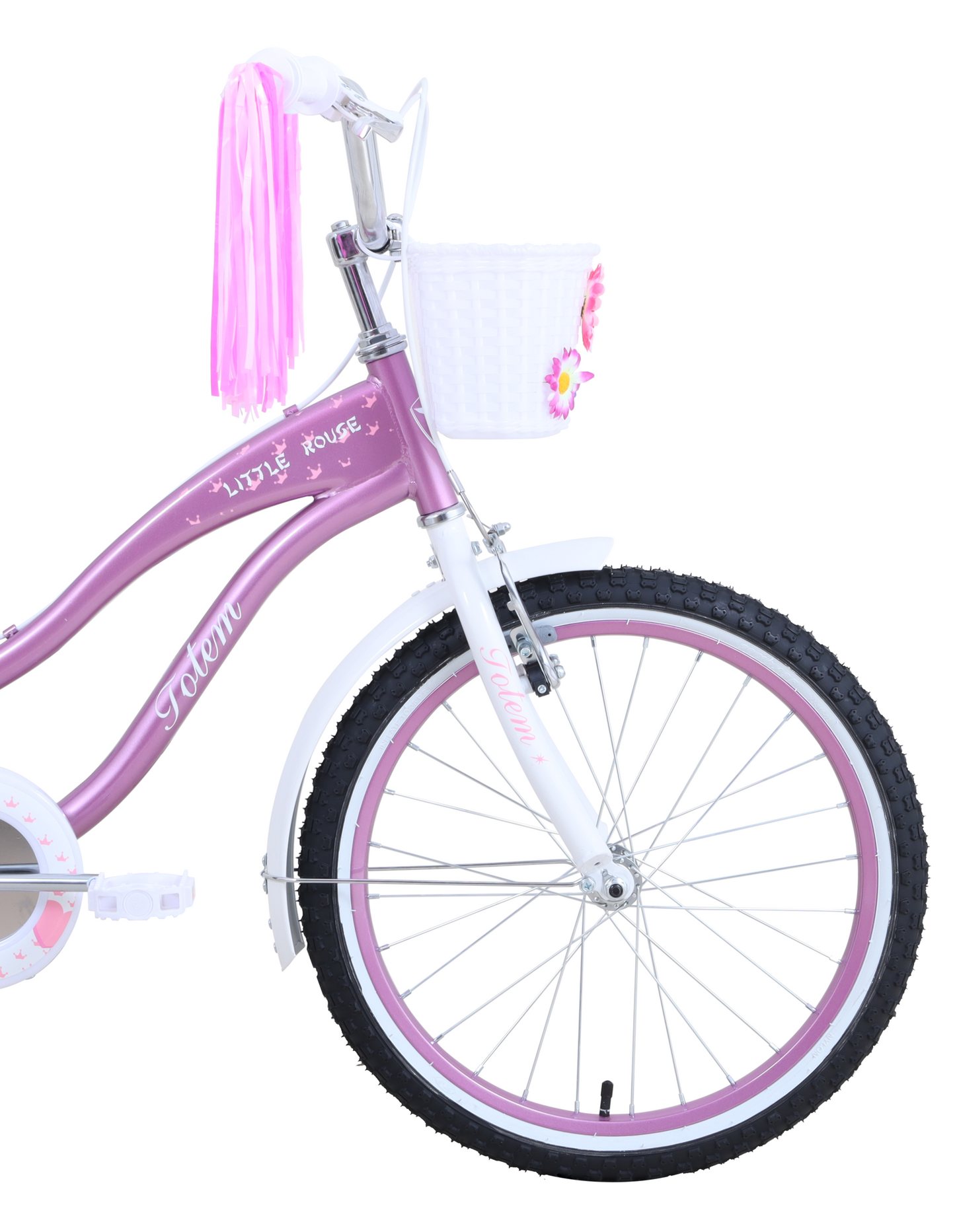BICICLETA TOTEM INFANTIL ARO 20 LITTLE ROUSE ROSADO