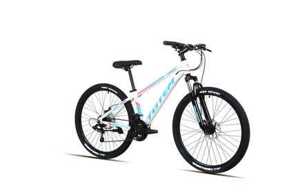 BICICLETA TOTEM MTB ARO 26 MODELO Y650 BLANCO CELESTE