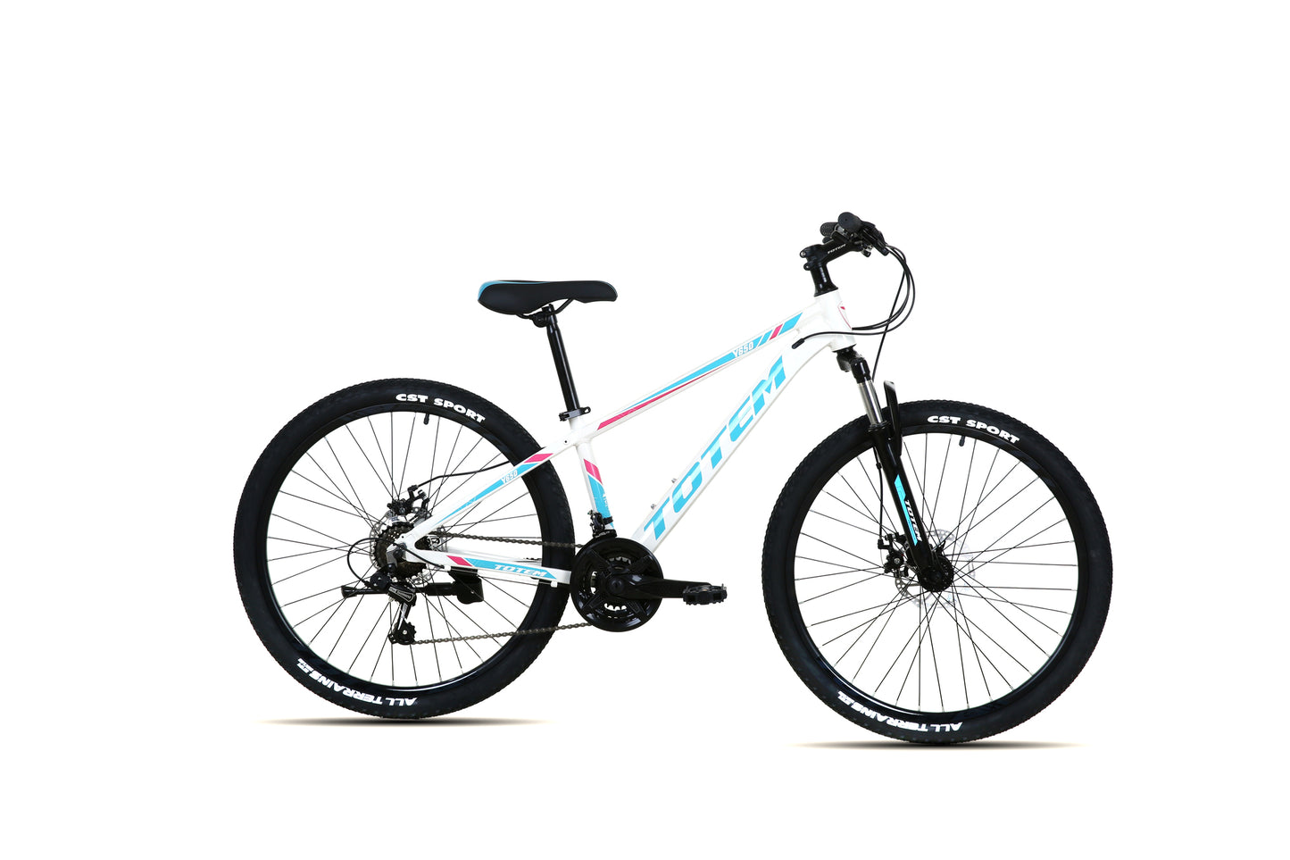 BICICLETA TOTEM MTB ARO 26 MODELO Y650 BLANCO CELESTE