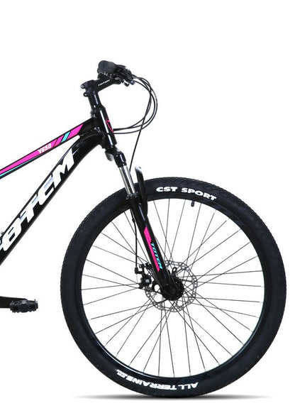 BICICLETA TOTEM MTB ARO 26 MODELO Y650 NEGRO ROSA