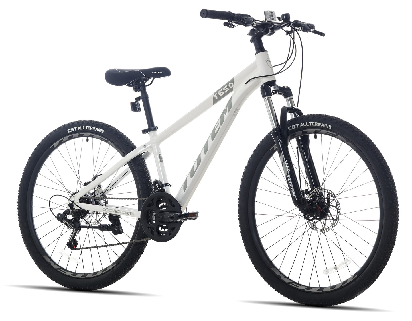 BICICLETA TOTEM MTB ARO 26 MODELO Y650 BLANCO GRIS