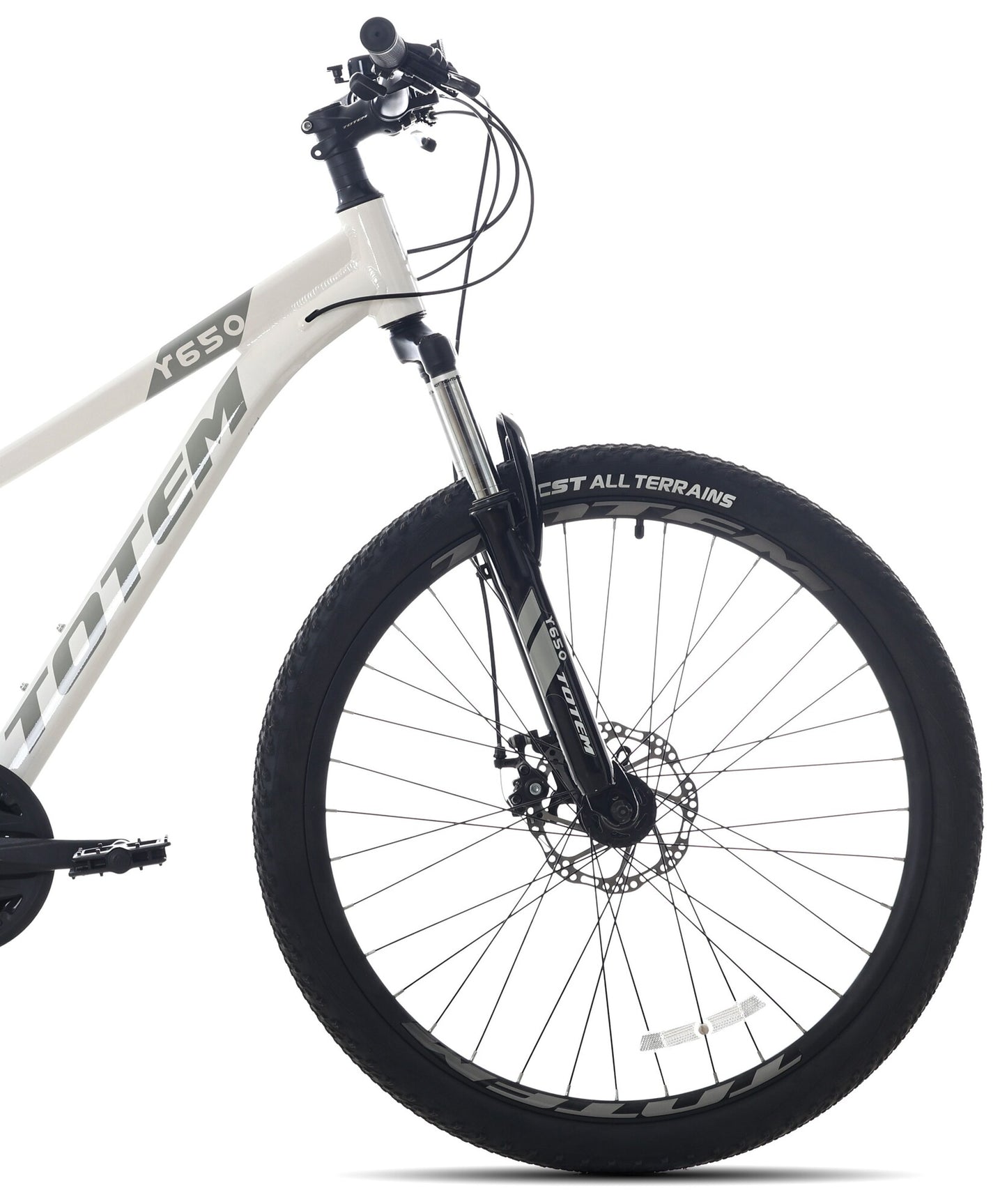 BICICLETA TOTEM MTB ARO 26 MODELO Y650 BLANCO GRIS