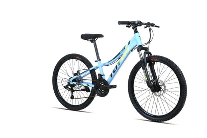 BICICLETA TOTEM MTB ARO 24 MODELO 1100 CELESTE
