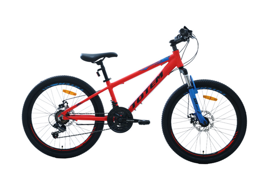 BICICLETA TOTEM MTB ARO 24 MODELO ATLANTIS ROJO