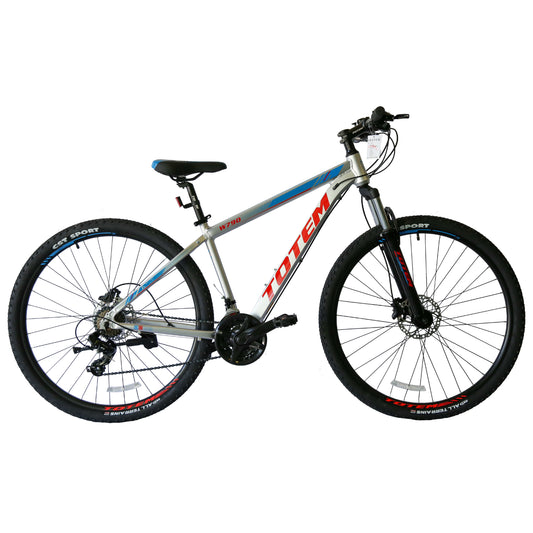 BICICLETA TOTEM MTB ARO 27.5*19 MOD W790 PLATEADO