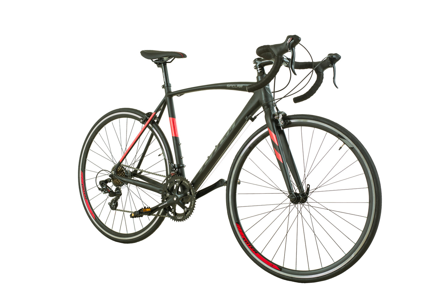 BICICLETA DE RUTA TOTEM SINCLAIR 700*54 NEGRO ROJO