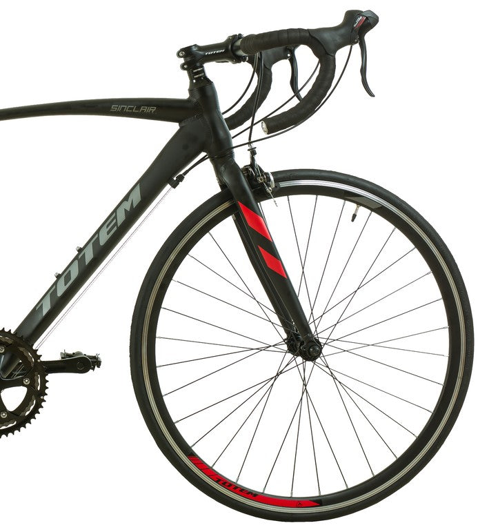 BICICLETA DE RUTA TOTEM SINCLAIR 700*54 NEGRO ROJO