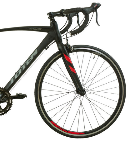 BICICLETA DE RUTA TOTEM SINCLAIR 700*54 NEGRO ROJO