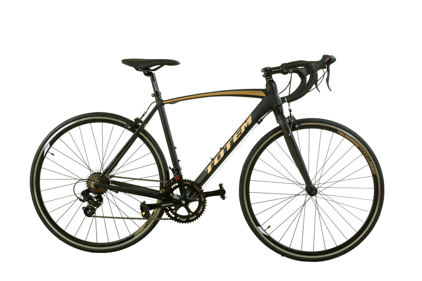 BICICLETA DE RUTA TOTEM SINCLAIR 700*52 NEGRO CAFE