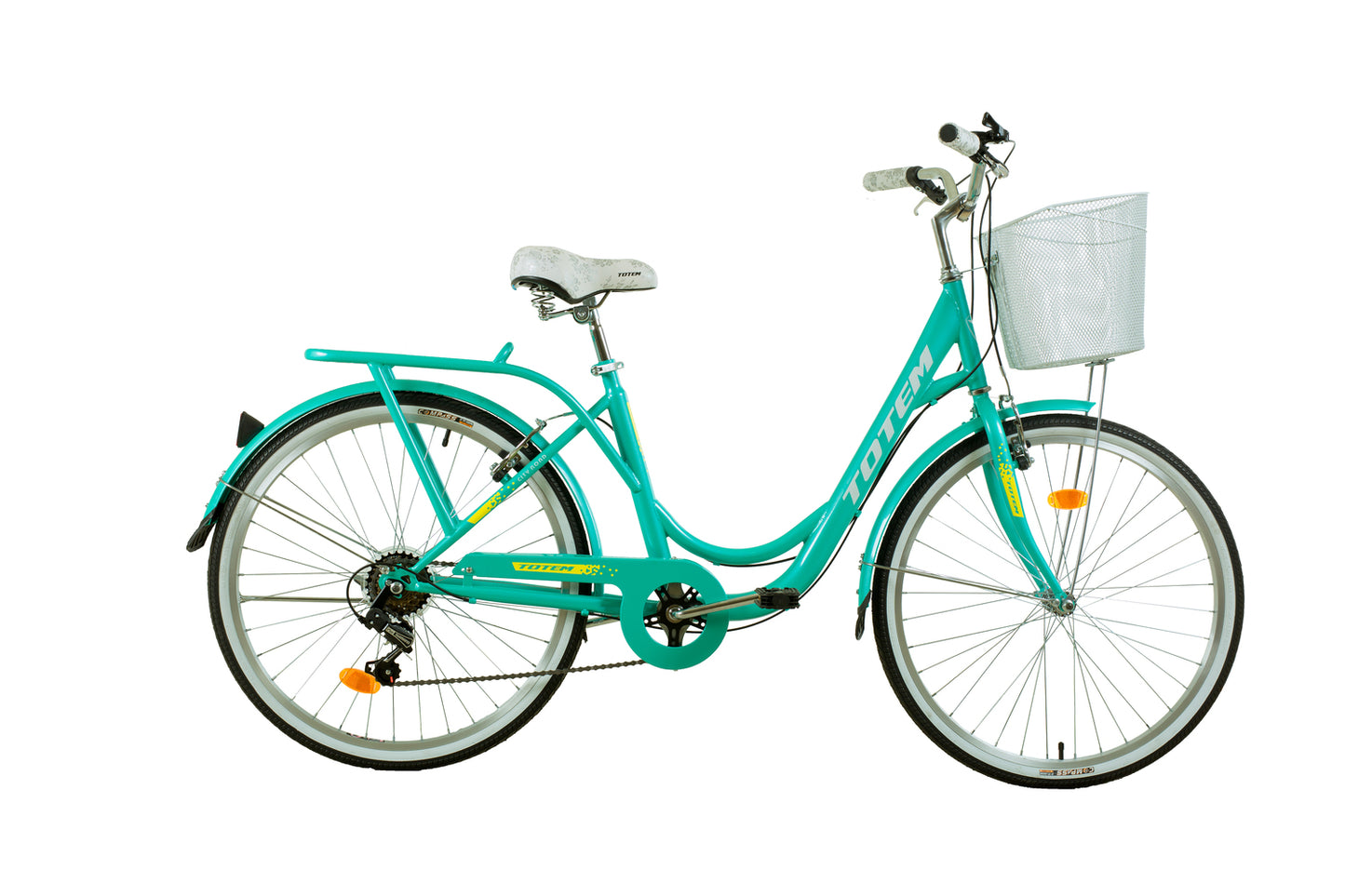 BICICLETA TOTEM CITY DAMA ARO 26 TURQUESA