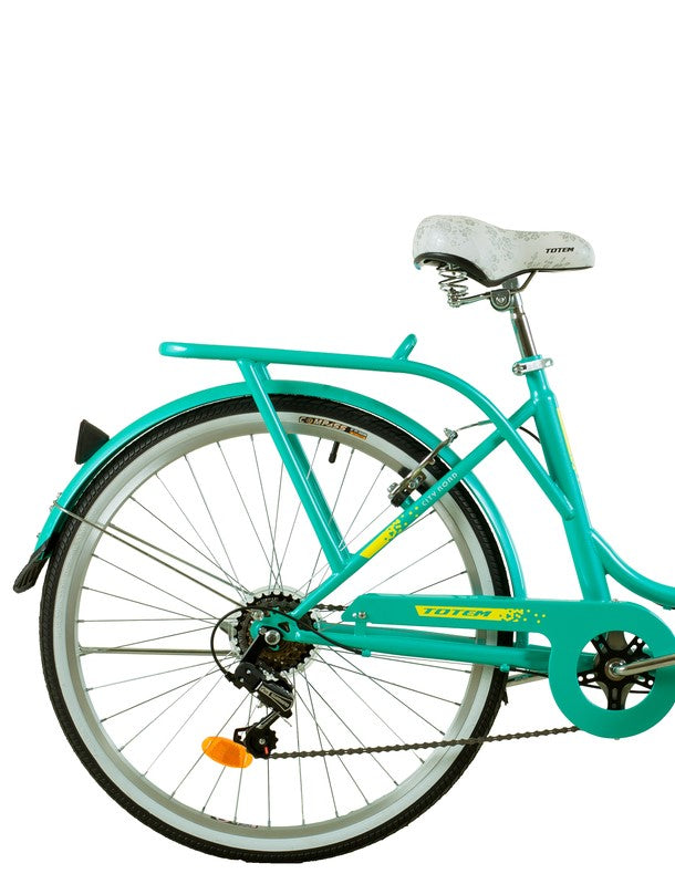 BICICLETA TOTEM CITY DAMA ARO 26 TURQUESA