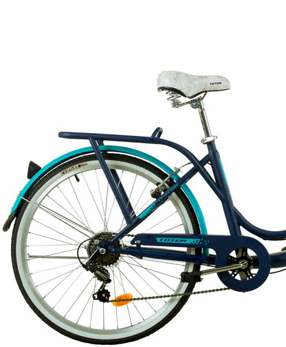 BICICLETA TOTEM CITY DAMA ARO 26 AZUL CON CELESTE